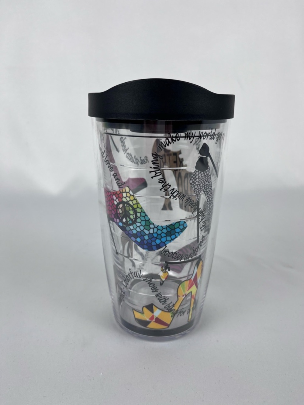Tervis 16oz Tumbler High Heel Party Shoes Zebra Stripes Retro Leopard Print